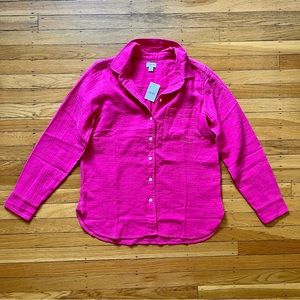 NWT J. Crew Factory Gauze Button Up Shirt S